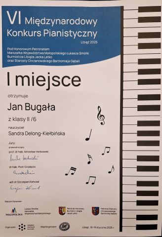 Jan Bugała laureatem konkursu