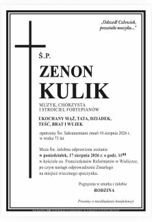 Odejście Pana Zenona Kulika 